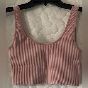 Ribbed Mauve Bralette, Size S